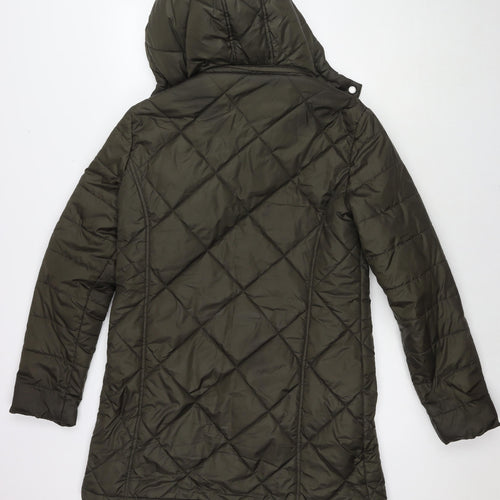 Harvey Jones Womens Green Jacket Size 14 Zip