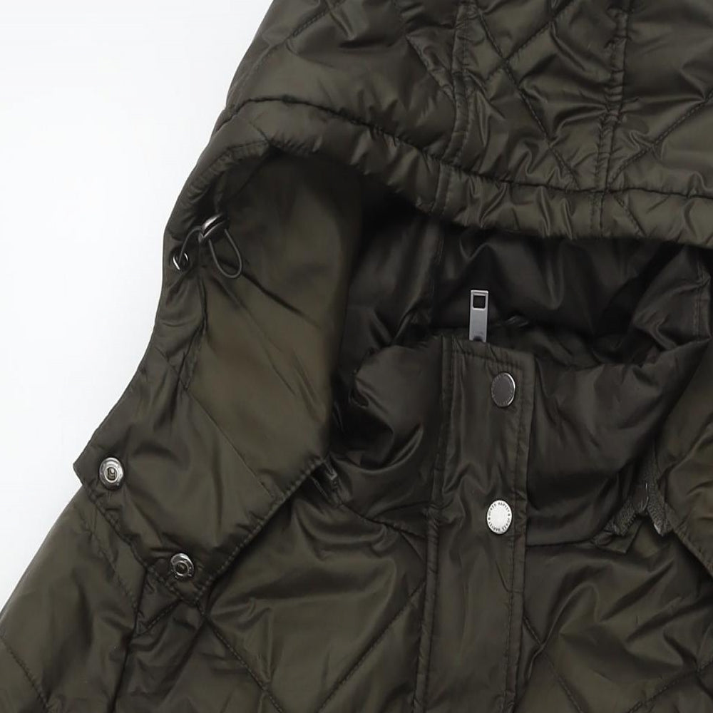 Harvey Jones Womens Green Jacket Size 14 Zip