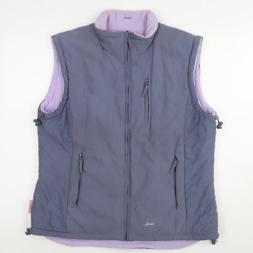 Joules Womens Purple Gilet Jacket Size 16 Zip