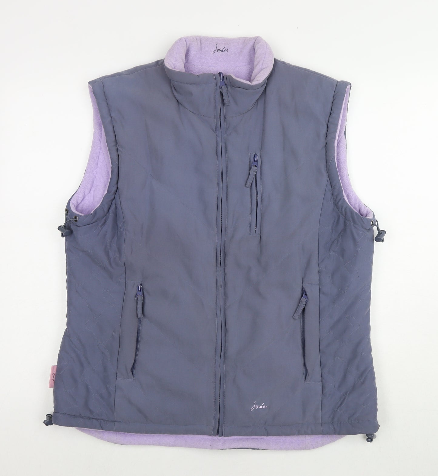 Joules Womens Purple Gilet Jacket Size 16 Zip