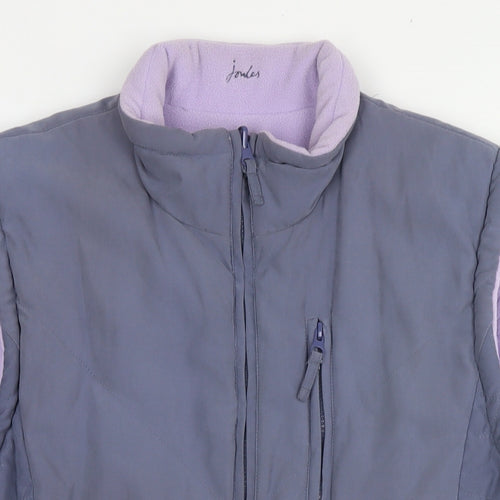 Joules Womens Purple Gilet Jacket Size 16 Zip