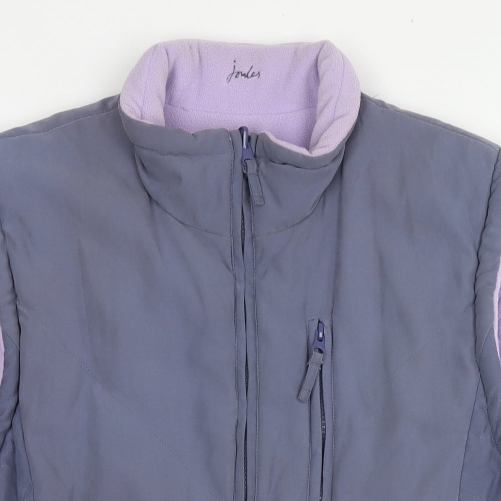 Joules Womens Purple Gilet Jacket Size 16 Zip
