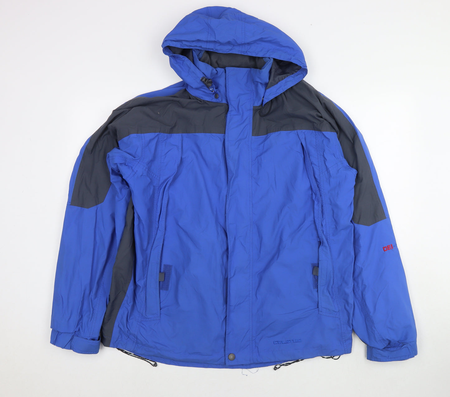 Celsius Womens Blue Jacket Size L Zip