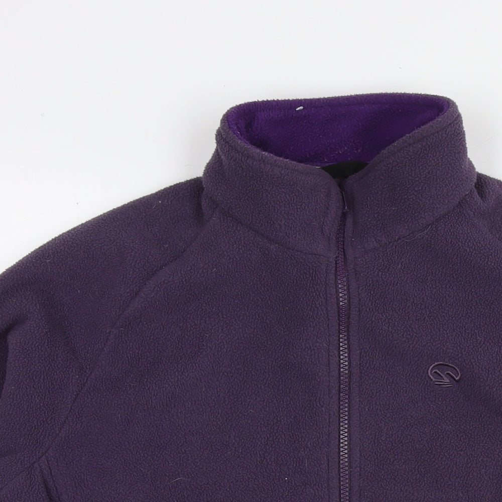 Fat Face Womens Purple Jacket Size 14 Zip