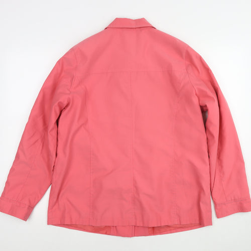 Marks and Spencer Womens Pink Jacket Size 18 Button