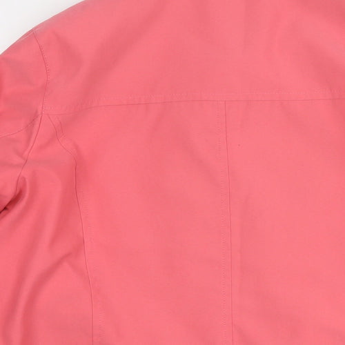 Marks and Spencer Womens Pink Jacket Size 18 Button