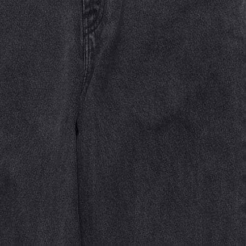 ASOS Womens Black Cotton Mom Jeans Size 30 in L32 in Regular Zip