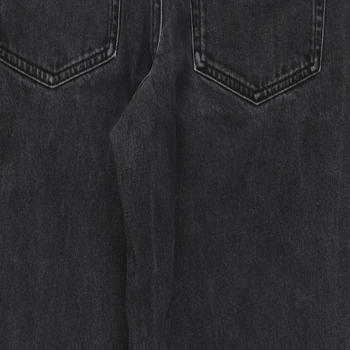 ASOS Womens Black Cotton Mom Jeans Size 30 in L32 in Regular Zip