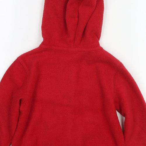 Gap Boys Red Jacket Size 2 Years Zip - Logo