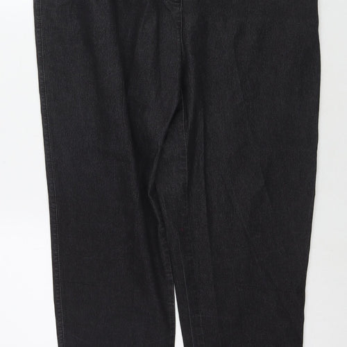 Newfashion Womens Black Cotton Jegging Jeans Size 26 in L26 in Regular