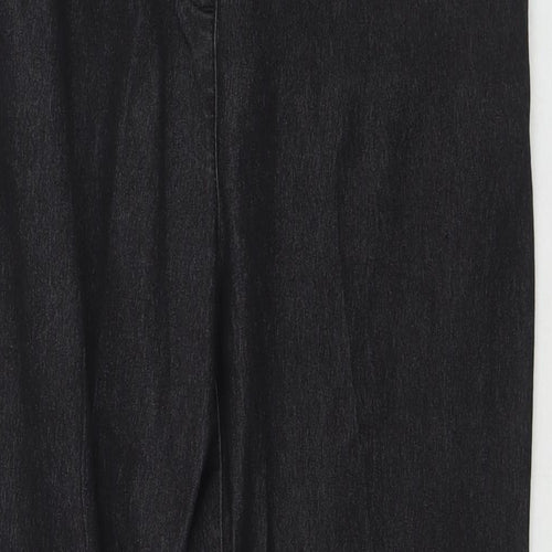 Newfashion Womens Black Cotton Jegging Jeans Size 26 in L26 in Regular
