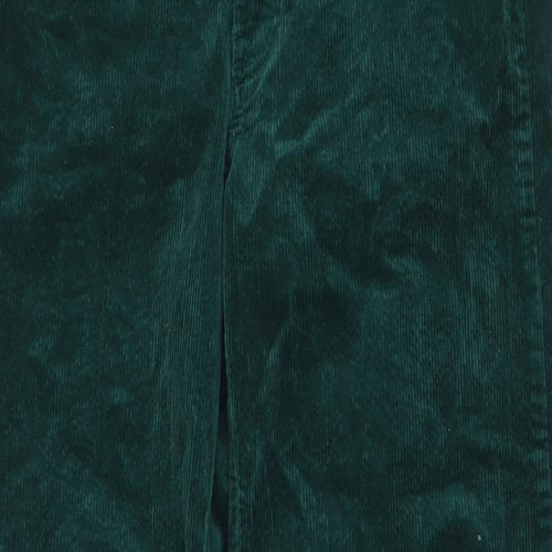 Divided by H&M Womens Green Cotton Trousers Size 12 L30 in Regular Zip