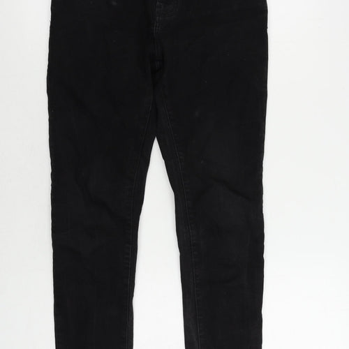 Pull&Bear Womens Black Cotton Skinny Jeans Size 10 L30 in Regular Zip