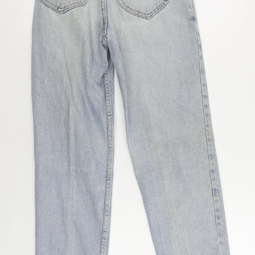 Lee Womens Blue Cotton Straight Jeans Size 26 in L29 in Regular Zip - Vintage