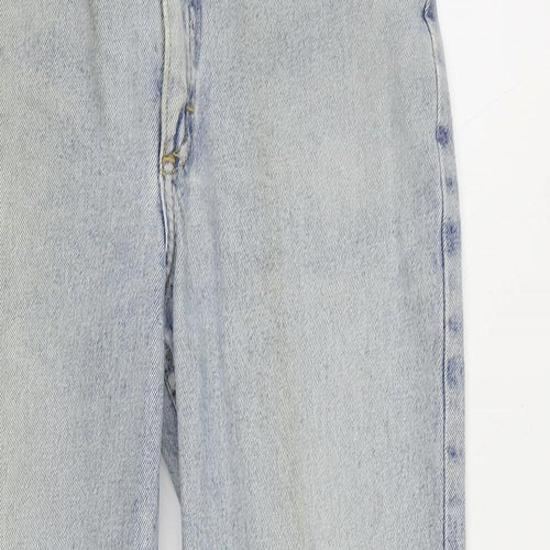 Lee Womens Blue Cotton Straight Jeans Size 26 in L29 in Regular Zip - Vintage