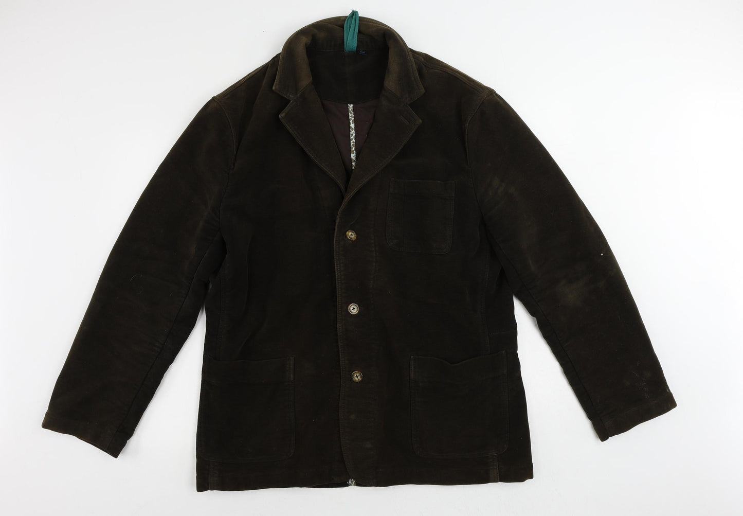 Boden Mens Brown Jacket Blazer Size 44 Button - Vintage