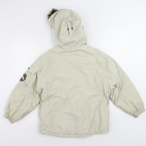 Timberland Boys Beige Puffer Jacket Jacket Size 10 Years Zip - Outdoor Walking Hooded