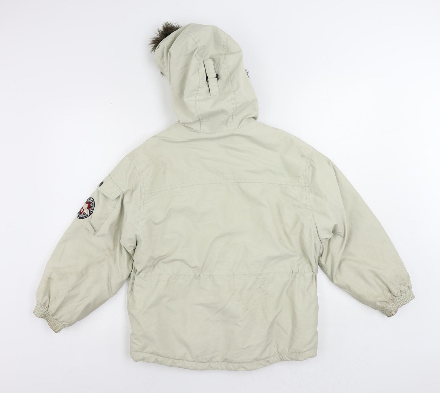 Timberland Boys Beige Puffer Jacket Jacket Size 10 Years Zip - Outdoor Walking Hooded