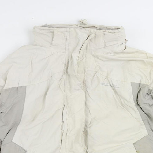 Mountain Warehouse Womens Grey Windbreaker Jacket Size 14 Zip - Outdoor Walking Technical Jacket Hiking Water Resistant