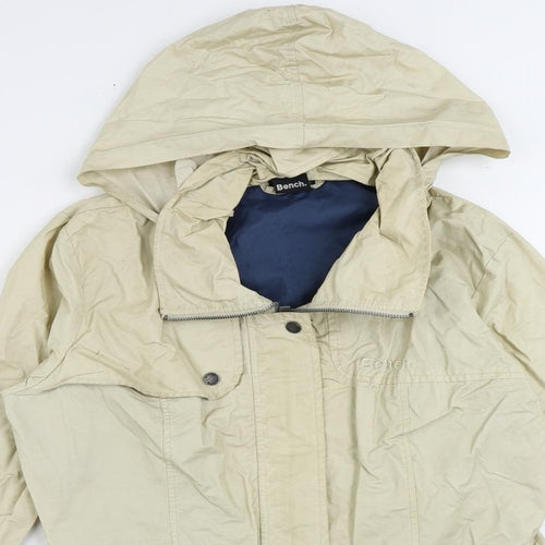 Bench Womens Beige Jacket Size L Zip - Outdoor Walking Water Resistant