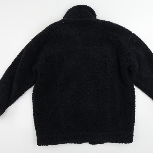 Monki Womens Blue Jacket Size S Button - Oversized