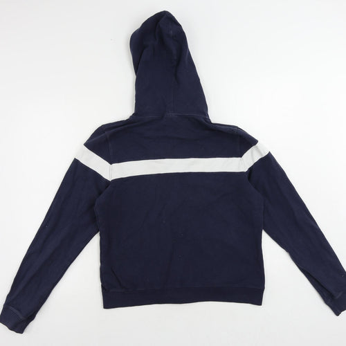Polo Jeans Ralph Lauren Womens Blue Cotton Full Zip Hoodie Size L Zip - Logo Vintage