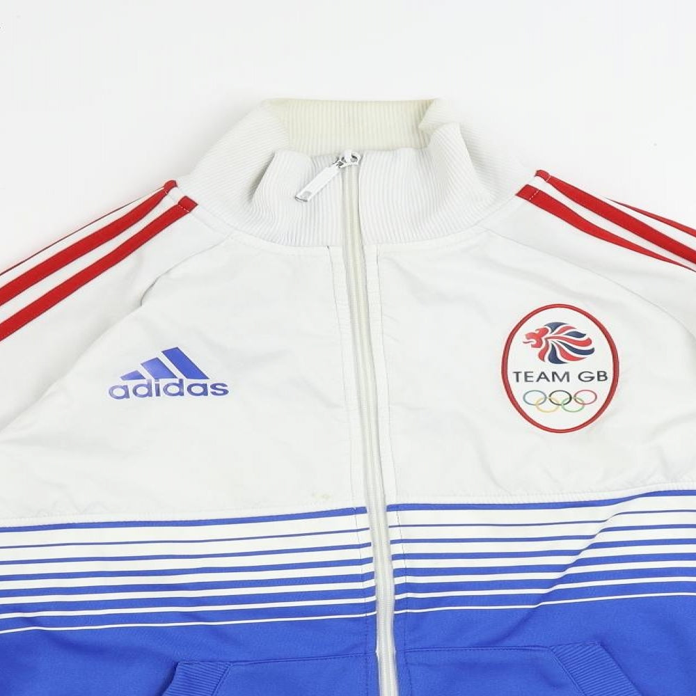 adidas Mens Blue Polyester Full Zip Sweatshirt Size S - Team GB