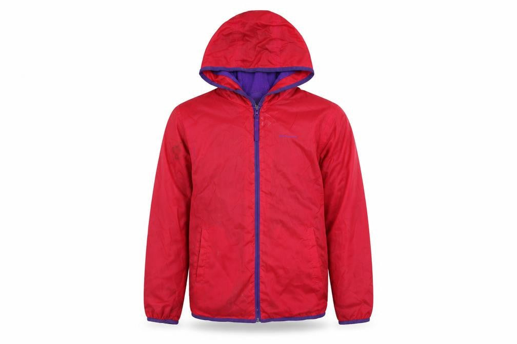 Quechua Girls Pink Windbreaker Jacket Size 12 Years Zip - Logo Outdoor Walking Water Resistant