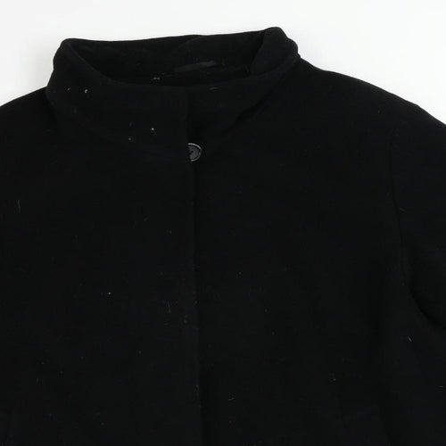 Basler Womens Black Overcoat Coat Size 20 Button - Vintage