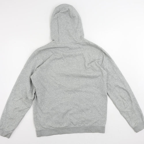 Nike Mens Grey Cotton Pullover Hoodie Size M - Vintage Logo
