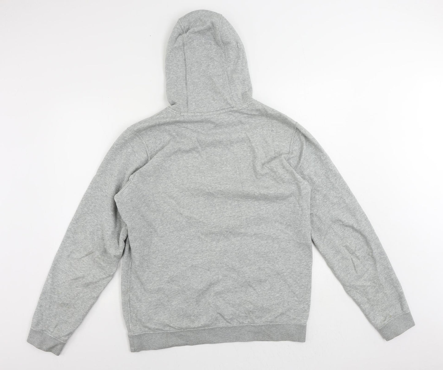 Nike Mens Grey Cotton Pullover Hoodie Size M - Vintage Logo