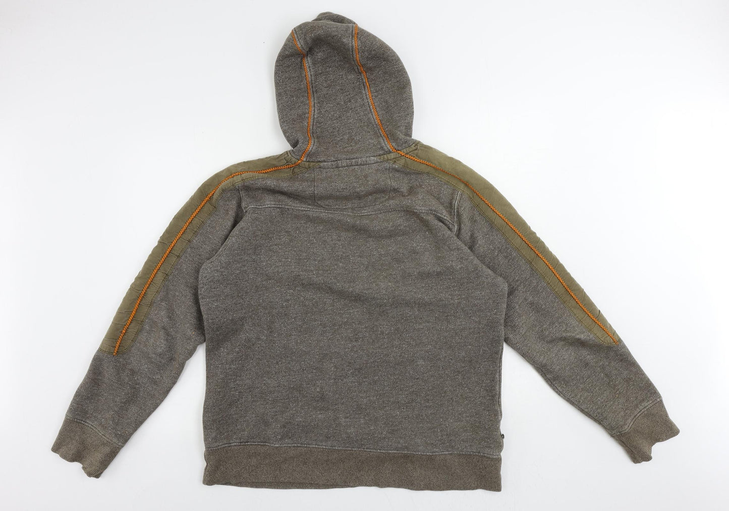 Fat Face Mens Brown Cotton Pullover Hoodie Size L - Vintage Logo