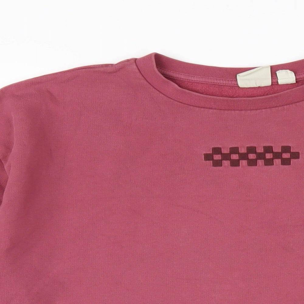 VANS Mens Pink Cotton Pullover Sweatshirt Size S