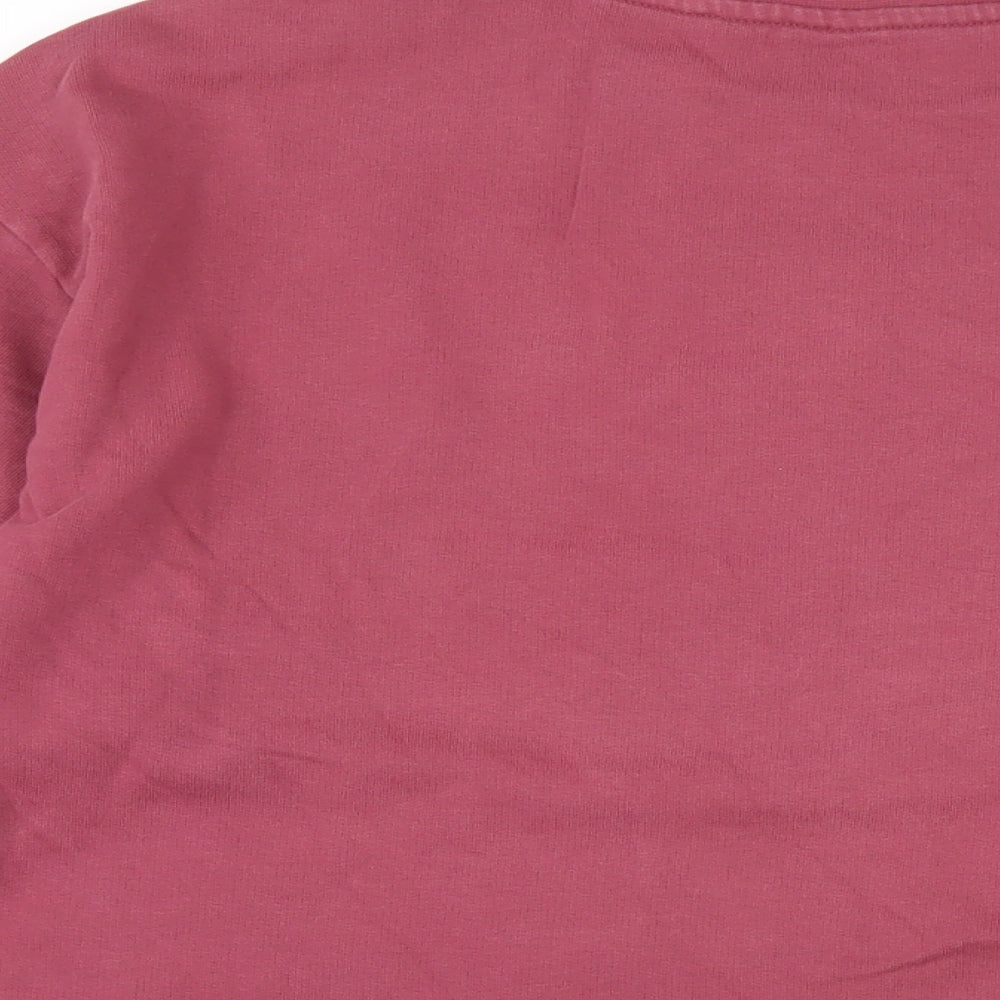 VANS Mens Pink Cotton Pullover Sweatshirt Size S