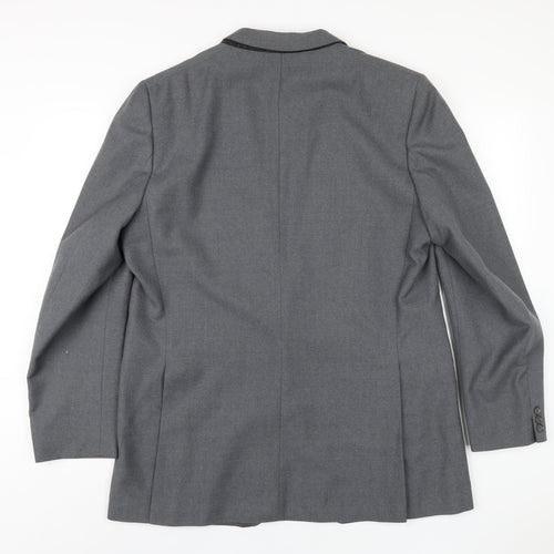Dunn & Co Mens Grey Polyester Jacket Blazer Size 46 Regular