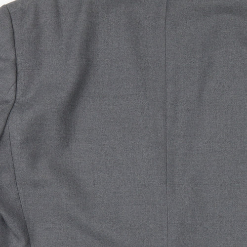 Dunn & Co Mens Grey Polyester Jacket Blazer Size 46 Regular