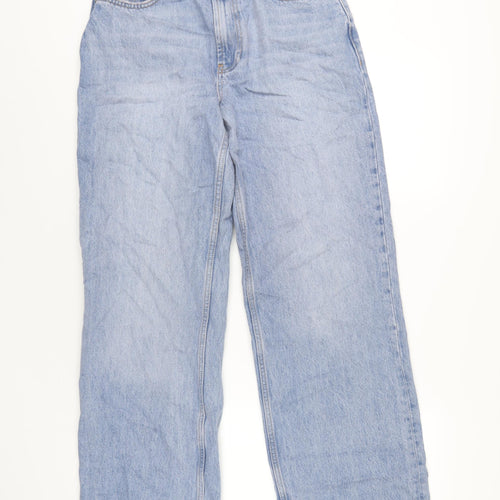 ASOS Womens Blue Cotton Straight Jeans Size 26 in L32 in Regular Zip