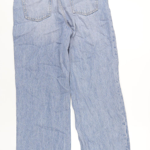ASOS Womens Blue Cotton Straight Jeans Size 26 in L32 in Regular Zip