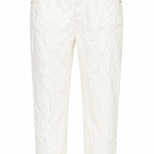 Pull&Bear Womens Ivory Cotton Straight Jeans Size 36 in L27 in Regular Zip