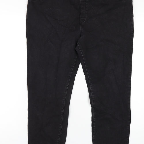 George Womens Black Cotton Jegging Jeans Size 20 L27 in Regular