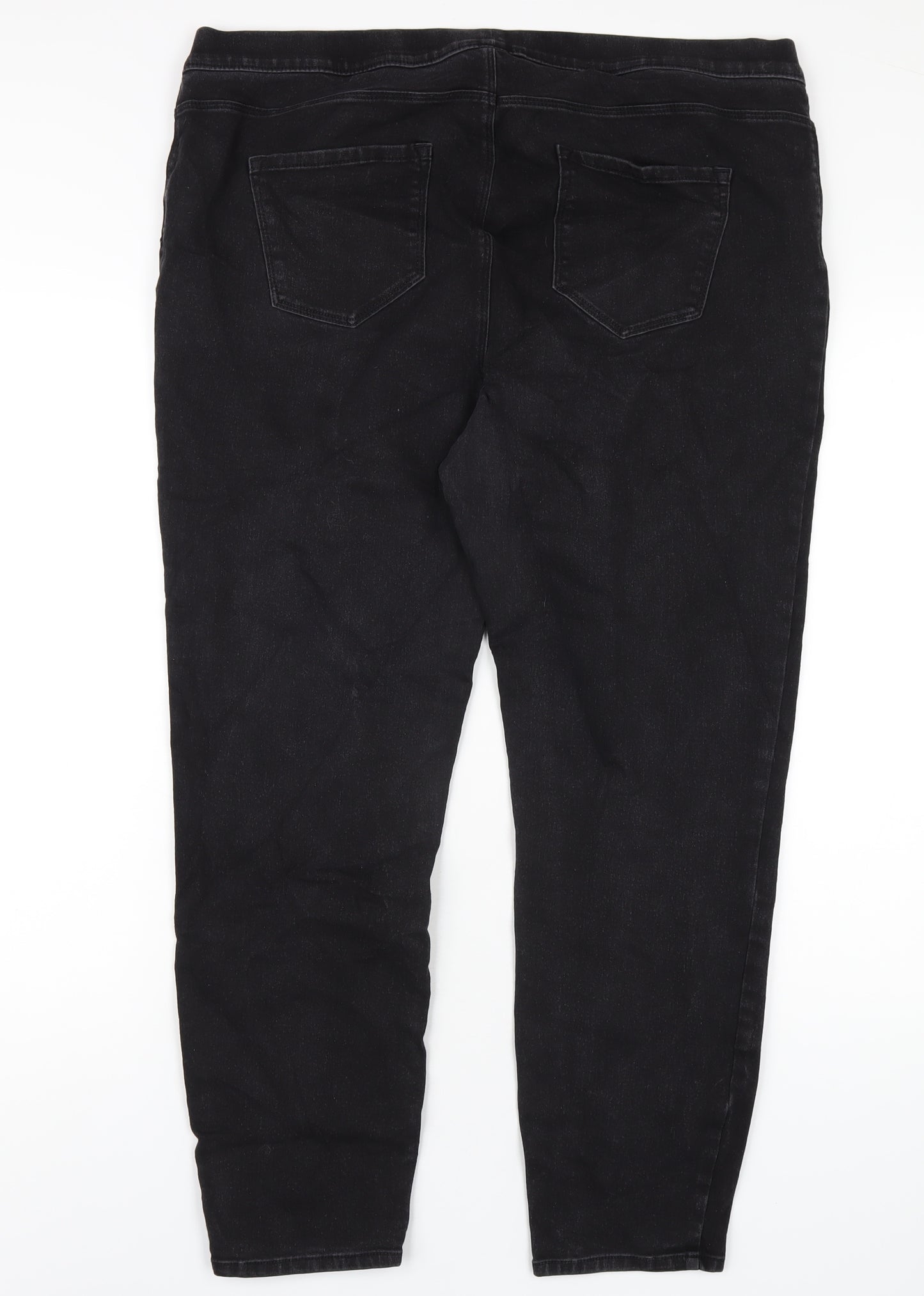 George Womens Black Cotton Jegging Jeans Size 20 L27 in Regular