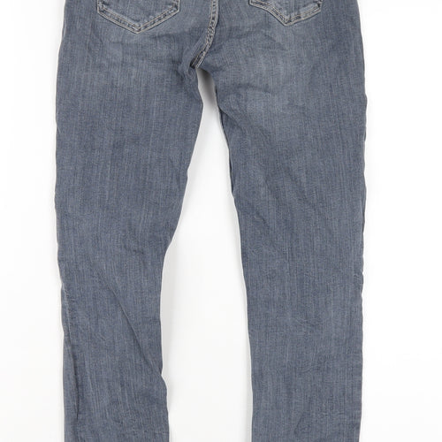 Zara Womens Blue Cotton Skinny Jeans Size 6 L29 in Regular Zip