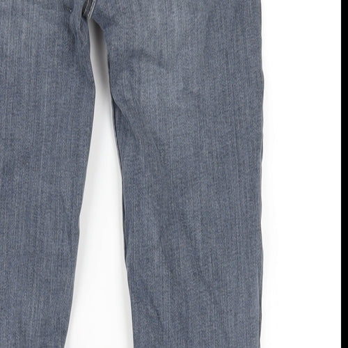 Zara Womens Blue Cotton Skinny Jeans Size 6 L29 in Regular Zip