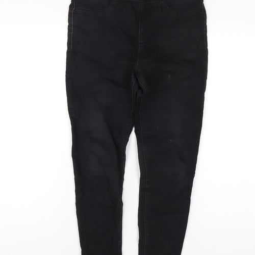 Marks and Spencer Womens Black Cotton Jegging Jeans Size 10 L26 in Regular