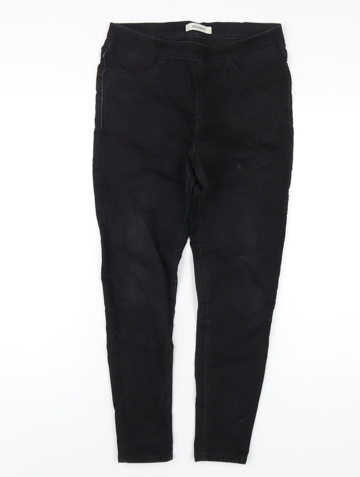 Marks and Spencer Womens Black Cotton Jegging Jeans Size 10 L26 in Regular