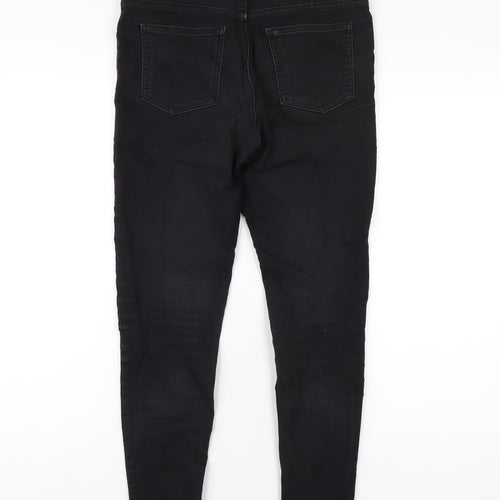 Marks and Spencer Womens Black Cotton Jegging Jeans Size 10 L26 in Regular