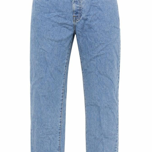 Topman Mens Blue Cotton Straight Jeans Size 30 in L32 in Regular Button