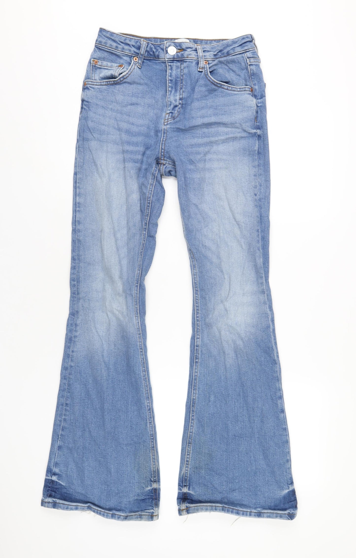 BDG Womens Blue Cotton Bootcut Jeans Size 27 in L32 in Regular Zip