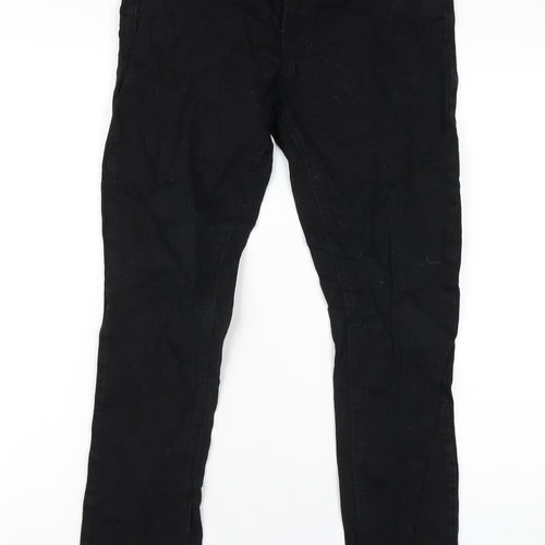 F&F Mens Black Cotton Skinny Jeans Size 30 in L30 in Regular Zip