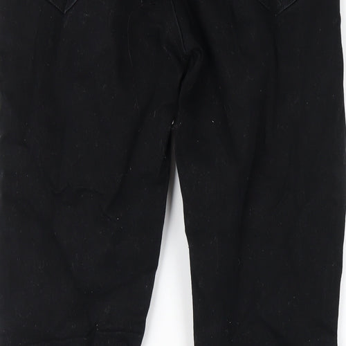 F&F Mens Black Cotton Skinny Jeans Size 30 in L30 in Regular Zip